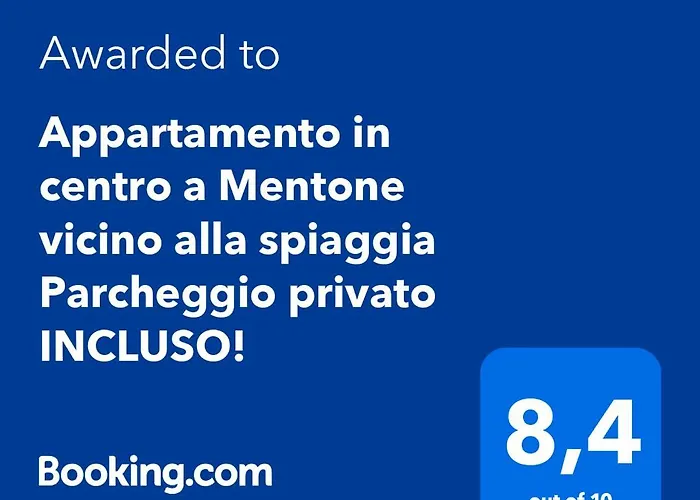 Appartamento In Centro A Mentone Vicino Alla Spiaggia Parcheggio Privato Incluso!